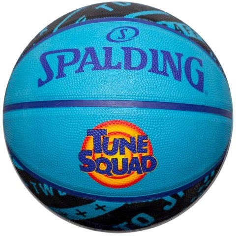 Piłka do koszykówki Spalding Space Jam Tune Squad Bugs niebiesko-czarna '7 84598Z Piłka do koszykówki Spalding Space Jam Tune Squad Bugs niebiesko-czarna '7 84598Z