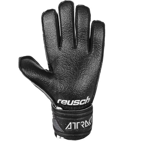 Rękawice bramkarskie Reusch Attrakt Resist Finger Support Junior czarne 5172610 7700 Rękawice bramkarskie Reusch Attrakt Resist Finger Support Junior czarne 5172610 7700