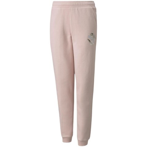 Spodnie dla dzieci Puma Alpha Sweatpants FL różowe 589235 36