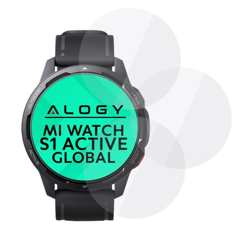 3x Szkło hartowane na ekran Alogy do Xiaomi Mi Watch S1 Active Global
