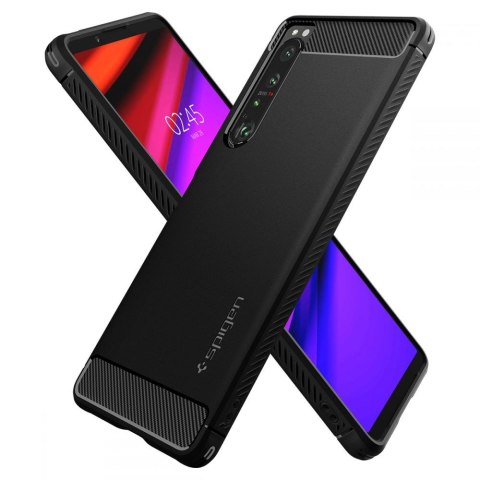 Etui do Sony Xperia 1 IV futerał Spigen Rugged Armor Matte Black