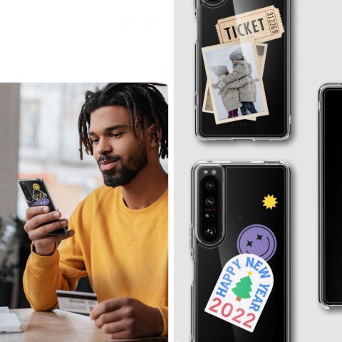 Etui obudowa case Spigen Ultra Hybrid do Sony Xperia 1 IV Crystal Clear
