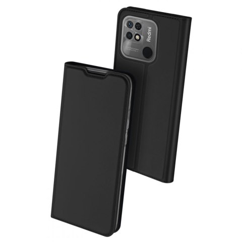 Etui ochronne z klapką Dux Ducis Skin Pro skórzane do Xiaomi Redmi 10C Czarne
