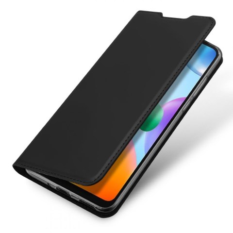 Etui ochronne z klapką Dux Ducis Skin Pro skórzane do Xiaomi Redmi 10C Czarne
