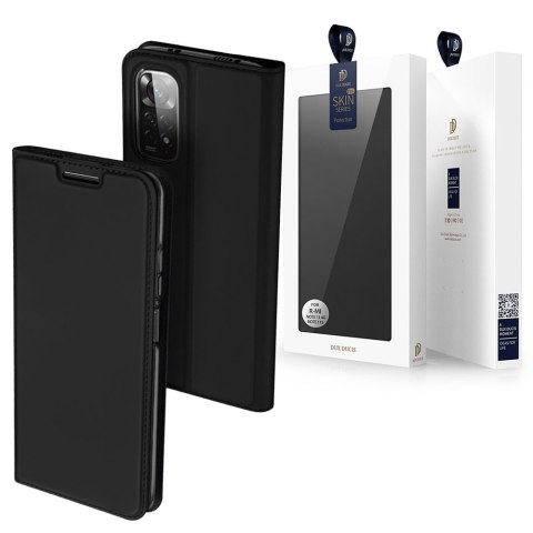 Etui ochronne z klapką Dux Ducis Skin Pro skórzane do Xiaomi Redmi Note 11/ 11S Czarne