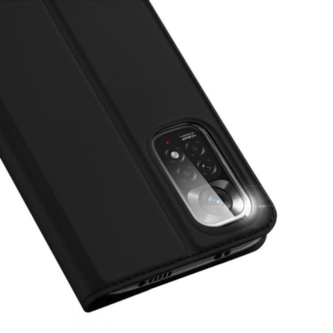 Etui ochronne z klapką Dux Ducis Skin Pro skórzane do Xiaomi Redmi Note 11/ 11S Czarne