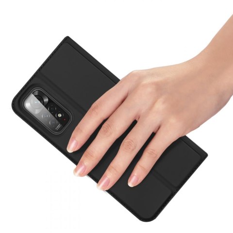 Etui ochronne z klapką Dux Ducis Skin Pro skórzane do Xiaomi Redmi Note 11/ 11S Czarne
