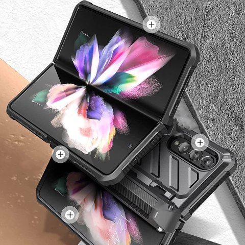 Etui pancerne Supcase Unicorn Beetle Pro do Samsung Galaxy Z Fold 3 Black