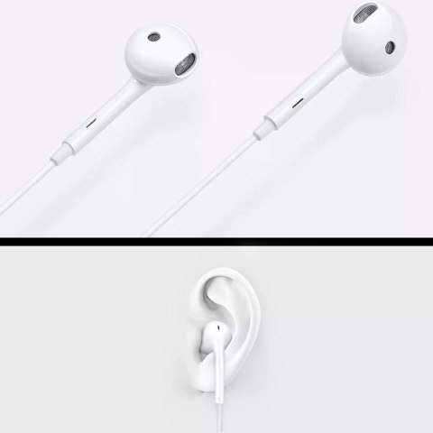 Oryginalne Słuchawki douszne stereo OPPO MH156 Jack 3.5mm Białe bulk