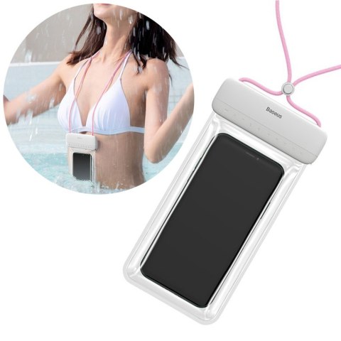 Baseus Etui wodoodporne wodoszczelne do telefonu 7.2 cale IPX8 Różowe