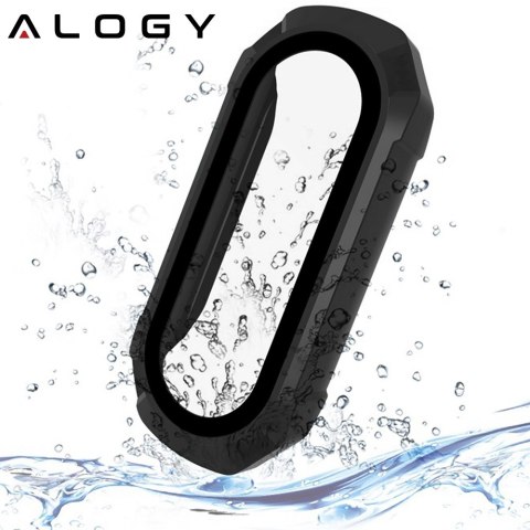 Etui ochronne 2w1 nakładka wbudowane szkło do Xiaomi Mi Band 7 / 7 NFC Alogy Classic Case Czarne