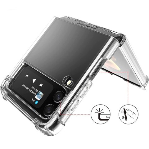 Etui pancerne ShockProof Alogy Case do Samsung Galaxy Z Flip 3 5G Clear