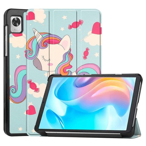 Etui z klapką obudowa Alogy Book Cover do Realme Pad Mini 8.7 Jednorożec