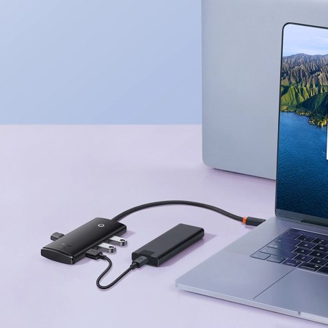 HUB Adapter Baseus Lite Series przejściówka rozdzielacz USB-A do 4x USB-A 25cm