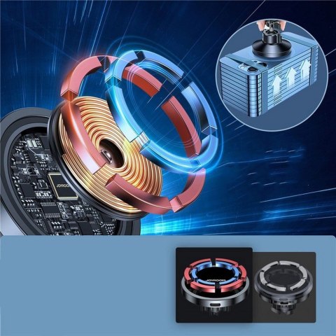 Magnetyczny uchwyt samochodowy z ładowarką do MagSafe Joyroom JR-ZS240 na kokpit 15W Black