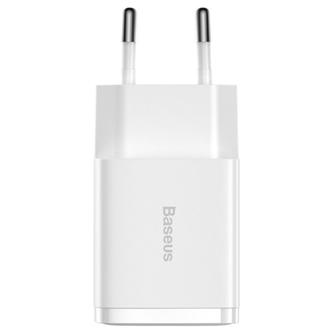 Mocna Ładowarka sieciowa Baseus Compact 2x USB 2.1A 10.5W Biała