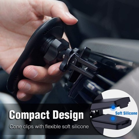 Uchwyt samochodowy Nillkin magnetyczny z ładowarką MagSafe do kratki Black