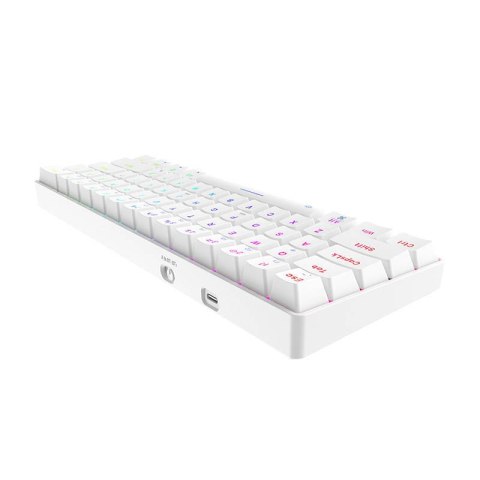 Bezprzewodowa klawiatura mechaniczna Dareu EK861 Bluetooth + 2.4G RGB (biała)