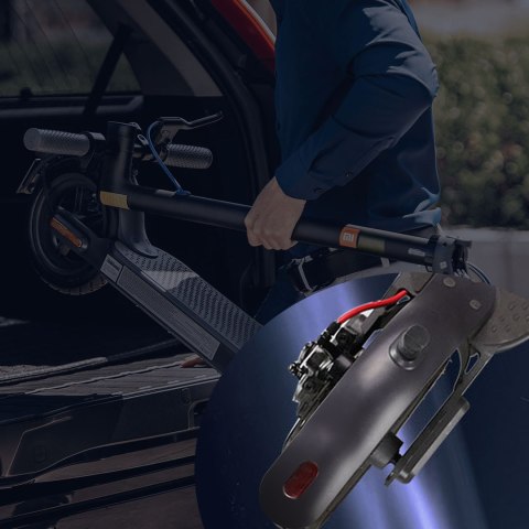 Błotnik tylni Alogy do hulajnogi elektrycznej do Xiaomi M365 / Pro / Mi 1S / Pro 2 Czarny