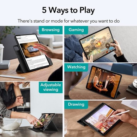 Etui ESR Rebound Hybrid do Apple iPad Pro 12.9 2020 / 2021 / 2022 / iPad Air 13 2024 Black