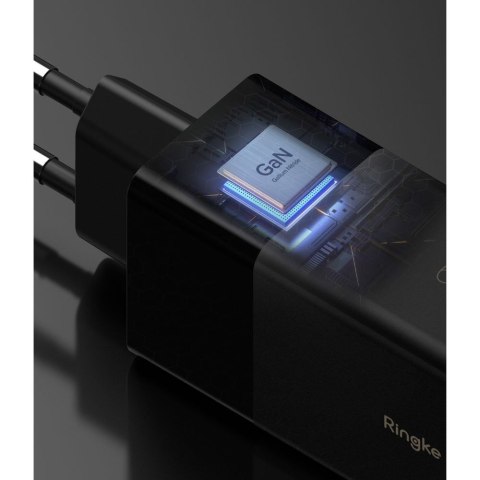 Ładowarka sieciowa Ringke Gan 3-port Network Charger USB USB-C 65W Black