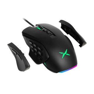 Mysz gamingowa z nakładkami Delux M631 RGB 12400DPI (czarna)