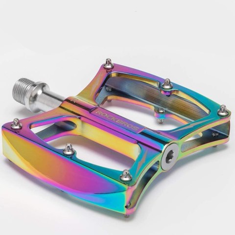 Pedały rowerowe do roweru RockBros LX-K340 platformowe aluminiowe Kolorowe
