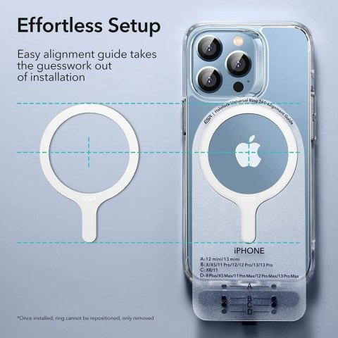 Pierścień magnetyczny ESR HaloLock MagSafe Universal 2-pack White