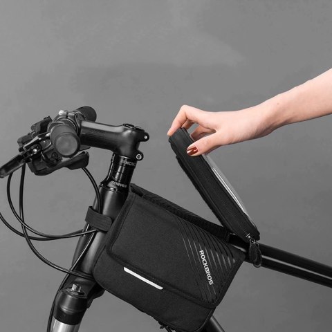 Torba rowerowa RockBros 030-60BK sakwa na rower uchwyt na telefon do 6.7 cala