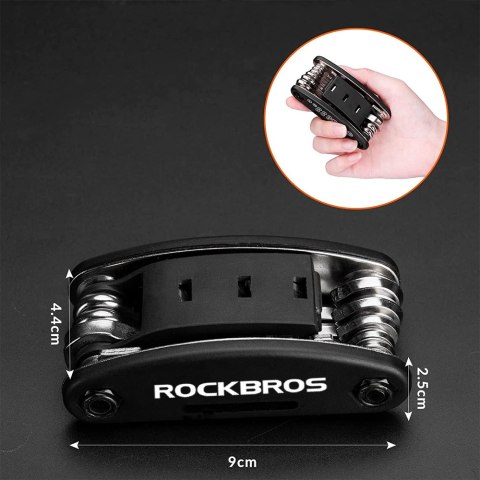 Uniwersalny zestaw narzędzi wielofunkcyjnych rowerowych RockBros GJ1601 klucze do roweru Multitool