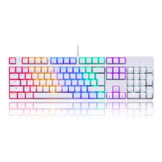 Klawiatura mechaniczna Motospeed CK107 RGB (biała)