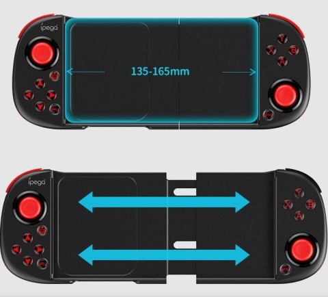 Kontroler bezprzewodowy / GamePad iPega PG-9217A z uchwytem na telefon