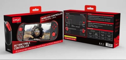 Kontroler bezprzewodowy / GamePad iPega PG-9217A z uchwytem na telefon