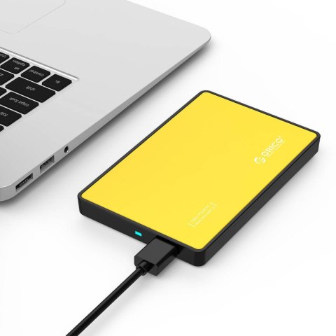 Obudowa zewnętrzna dysku Orico SSD/HDD 2.5" SATA III (żółta)