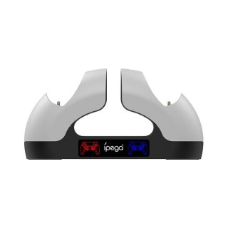 Podwójna stacja dokująca do Kontrolera / GamePada do PS5 iPega PG-P5008 (biała)