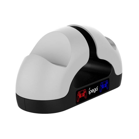 Podwójna stacja dokująca do Kontrolera / GamePada do PS5 iPega PG-P5008 (biała)