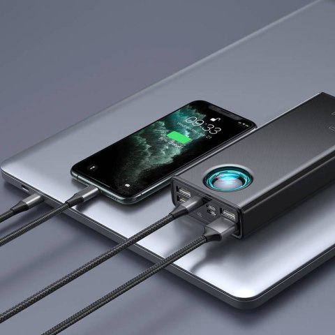 Powerbank Baseus Amblight, 30000mAh, QC 3.0, PD, 3A, 65W (czarny)