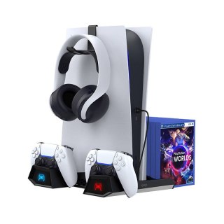 Wielofunkcyjna podstawka chłodząca do konsoli PS5 iPega PG-P5023 (czarna)