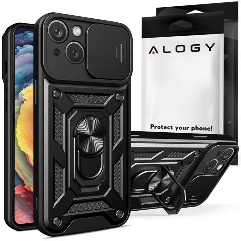 Etui Alogy Camshield Stand Ring z osłonką na aparat do Apple iPhone 14 Plus