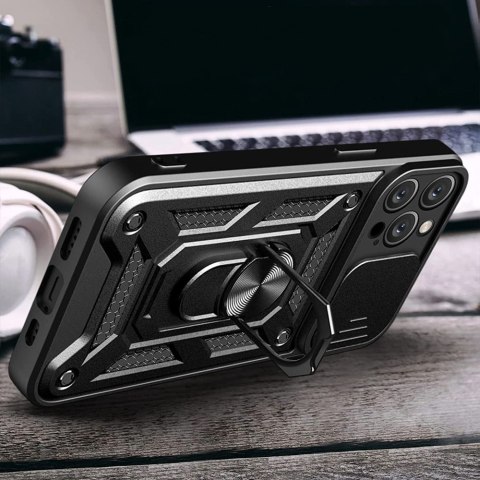 Etui Alogy Camshield Stand Ring z osłonką na aparat do Apple iPhone 14 Pro Max