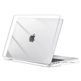 Etui Ochronne do Apple MacBook Air 13 13.6" M2 (2022) / M3 (2024) / M4 (2025), Smukłe i Przezroczyste, Alogy HardCase™ - Transpa