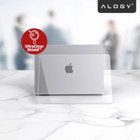 Etui Ochronne do Apple MacBook Air 13 13.6" M2 (2022) / M3 (2024) / M4 (2025), Smukłe i Przezroczyste, Alogy HardCase™ - Transpa