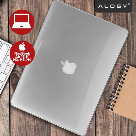 Etui Ochronne do Apple MacBook Air 13 13.6" M2 (2022) / M3 (2024) / M4 (2025), Smukłe i Przezroczyste, Alogy HardCase™ - Transpa