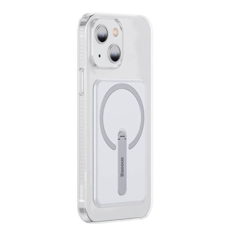 Etui do iPhone 13 do MagSafe Baseus Crystal Magnetic z podstawką Przezroczyste