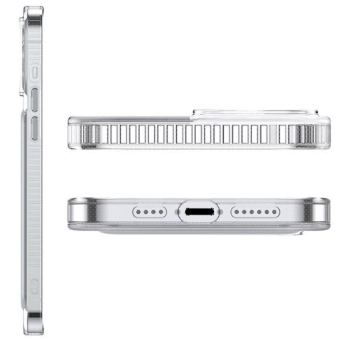 Etui do iPhone 13 do MagSafe Baseus Crystal Magnetic z podstawką Przezroczyste