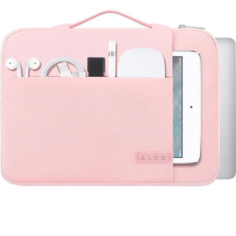Etui torba na laptopa, MacBook Air Pro 13.3 cala Alogy 360 etui pokrowiec ochronny case Różowy