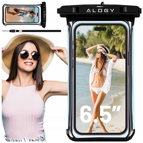 Etui wodoodporne Uniwersalne Alogy HydroShield™ IPX8 wodoszczelne uniwersalne do 6.5 Wodoodporna ochrona na plażę basen kajak Cz