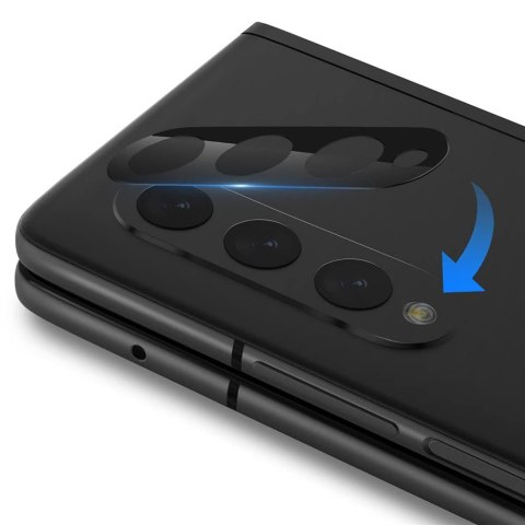 Metalowa osłonka aparatu Alogy Lens Protector PRO+ na obiektyw do Samsung Galaxy Z Fold 3 czarna