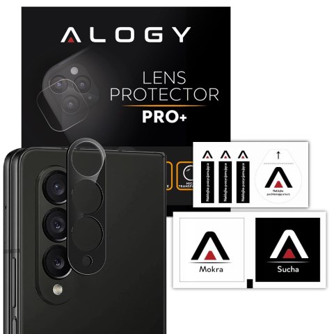 Metalowa osłonka aparatu Alogy Lens Protector PRO+ na obiektyw do Samsung Galaxy Z Fold 4 Czarna