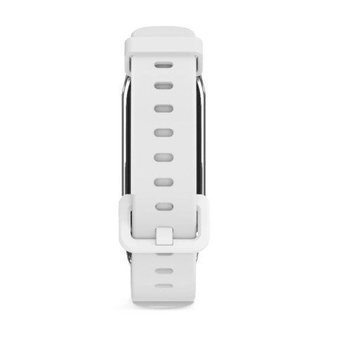 Pasek silikonowy Alogy z zapięciem opaska do Xiaomi Mi Band 7 White